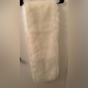 Ivory faux fur bridal wrap faux fur shawl faux fur.